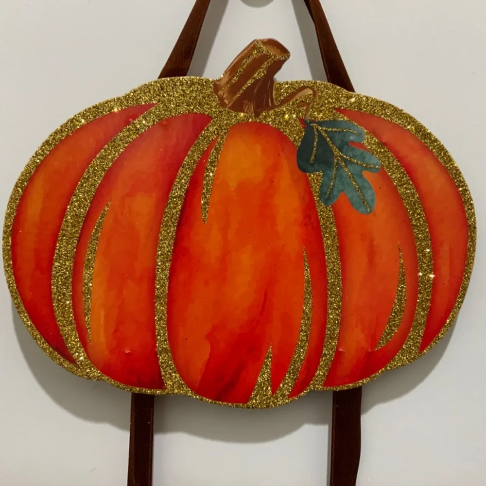 Feeling Thankful - Pumpkin Door Wall Decor Autumn Fall Halloween Decoration NEW - Picture 4 of 6